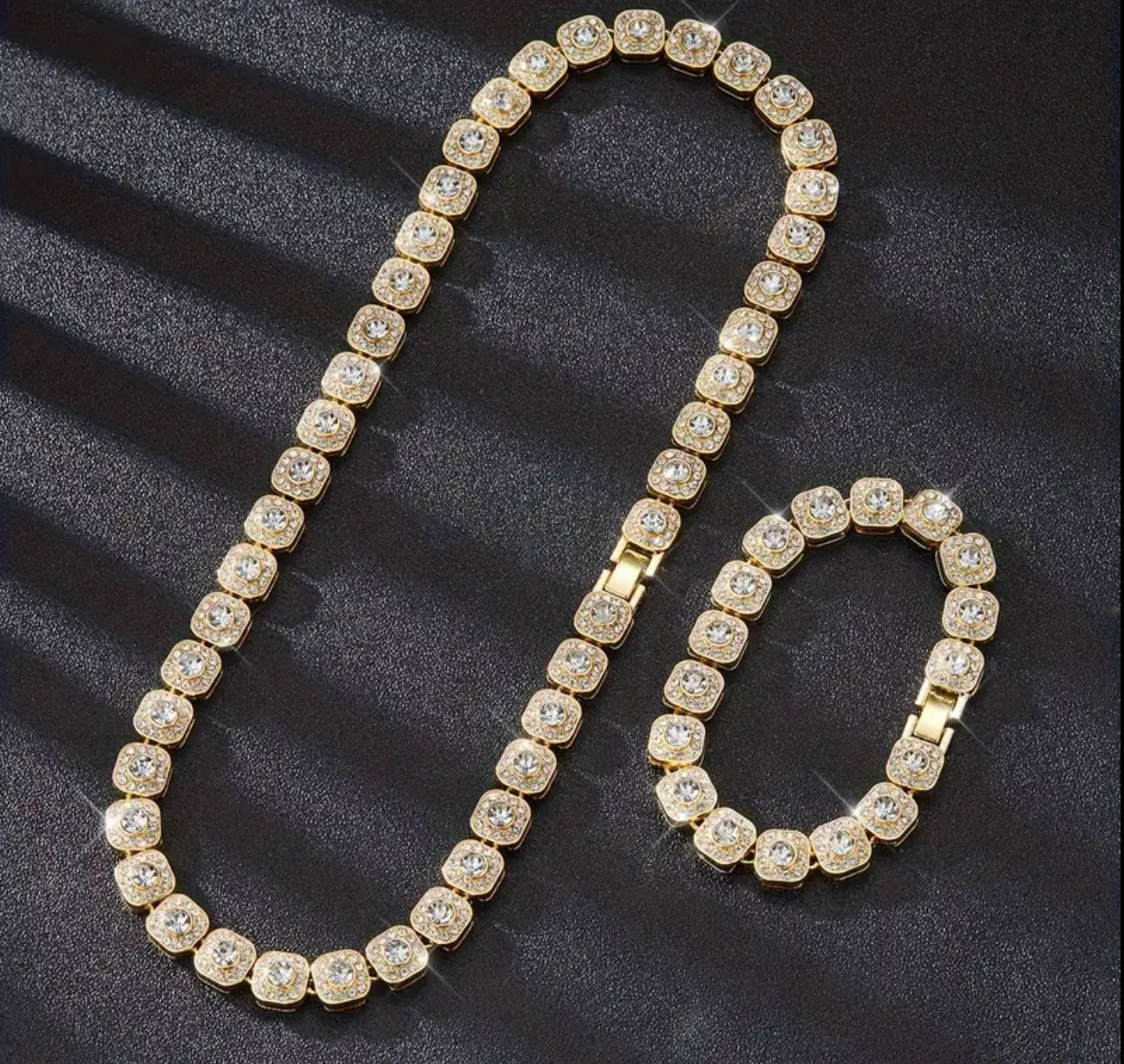 10mm Miami Cuban Link Chain And Bracelet