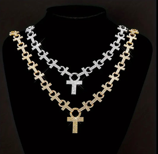 Eye of Horus Cross Necklace