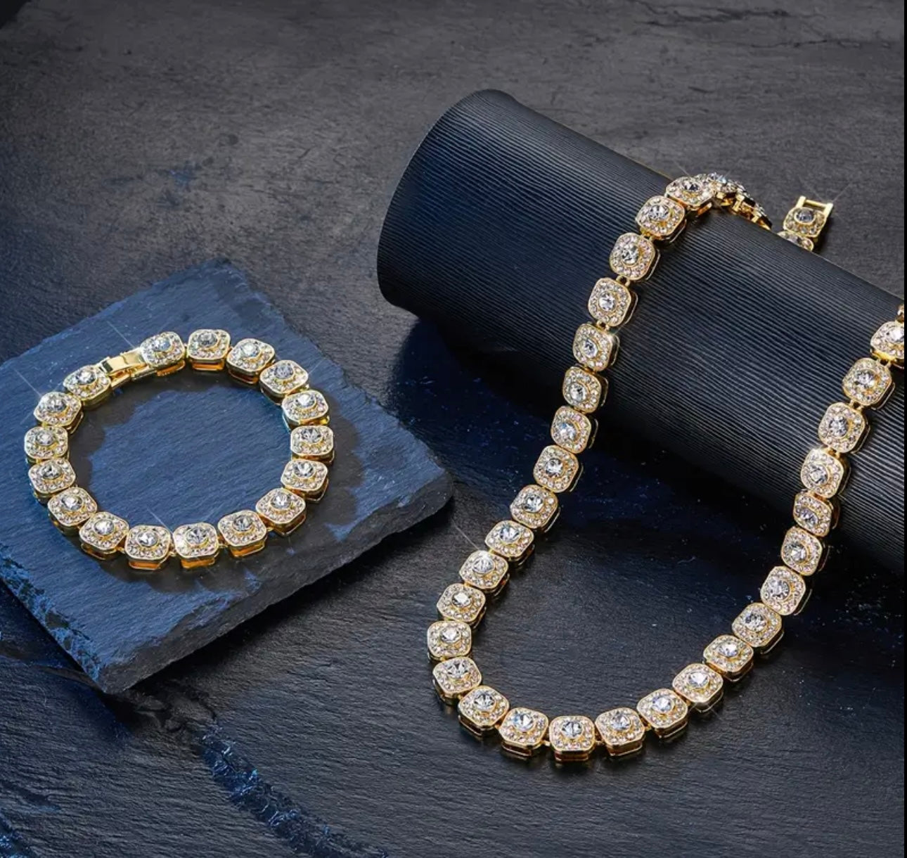 10mm Miami Cuban Link Chain And Bracelet